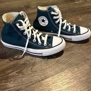 Women's High Top Converse Teal Sneakers